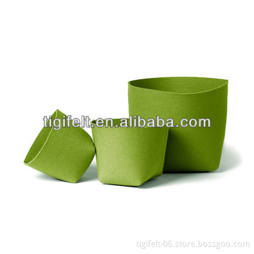 A1 Grade Green Felt Storage Basket